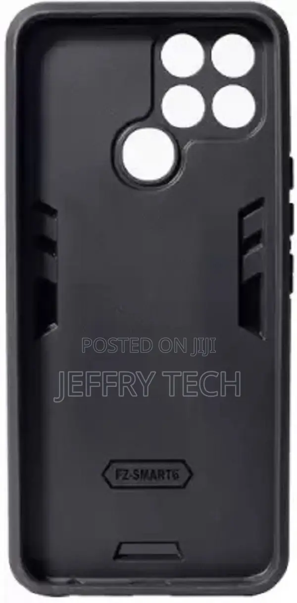 Back Cover for Infinix Smart 6 (Blue, Shock Proof, Pack Of