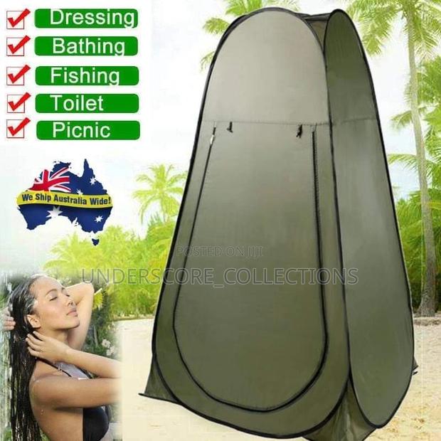 Privacy Pop Tent in Blue and Green - main view