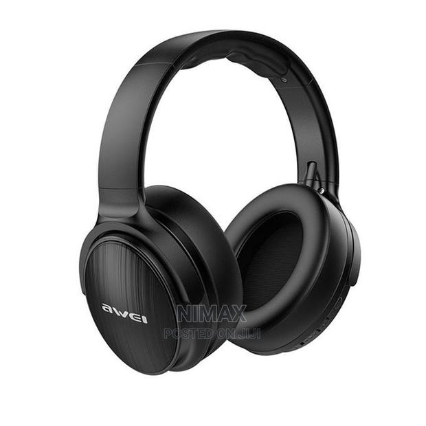 Awei Foldable Bluetooth-Compatible 5.0 Stereo Deep-Black - main view