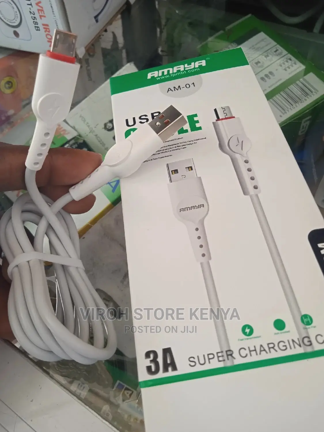 Original Amaya USB 3A Charging and Data Transfer Cable