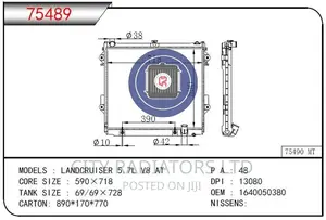 Toyota Landcruiser FJ200 200 Series Radiator.