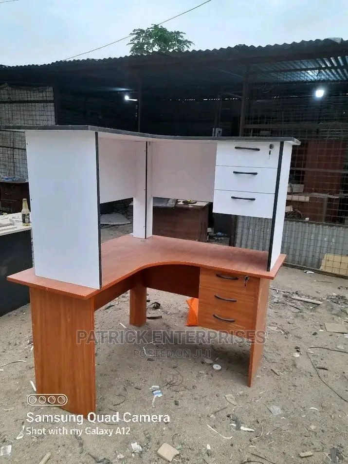 Executive Office Lshaped Desk 4 by 4 Fitts