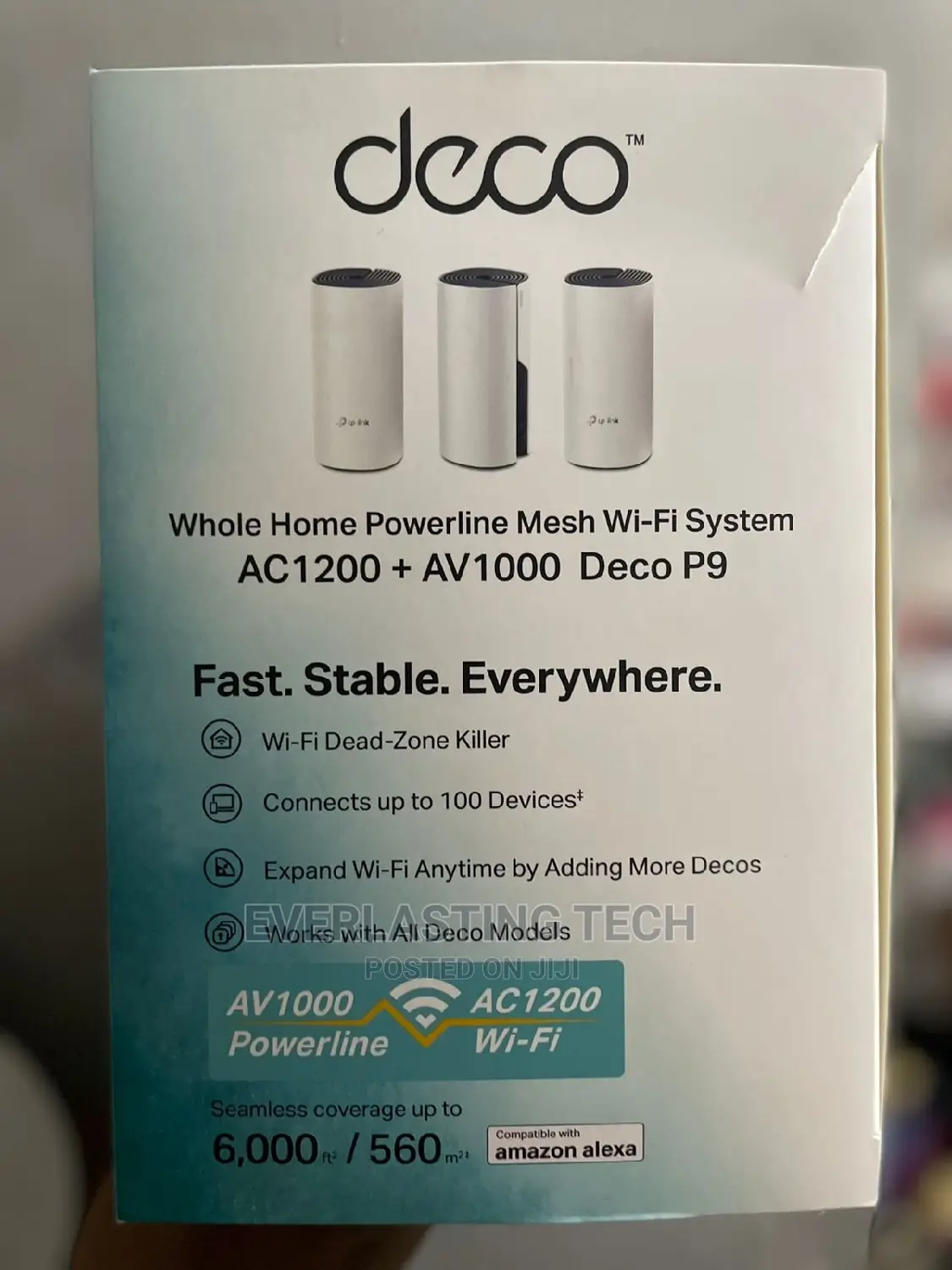 Tp-Link Deco P9 Home Hybrid Meshac1200 + AV1000 Whole Wifi