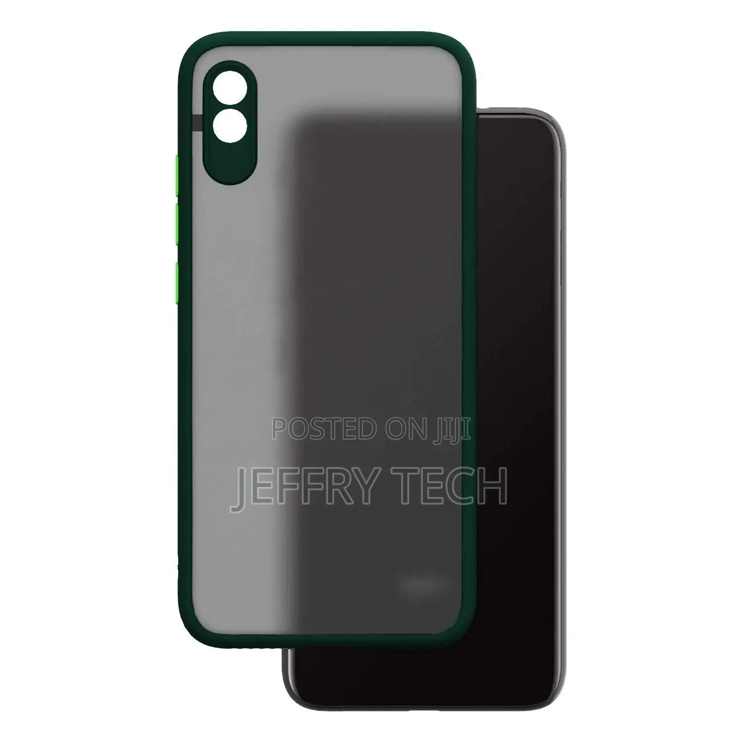 Redmi 9A Hard Matte Finish Smoke Case Soft Side Frame Fit Pr
