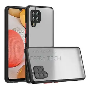 Smoke Back Cover for Samsung Galaxy A22 -4g (Black)