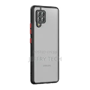 Smoke Back Cover for Samsung Galaxy A22 -4g (Black)