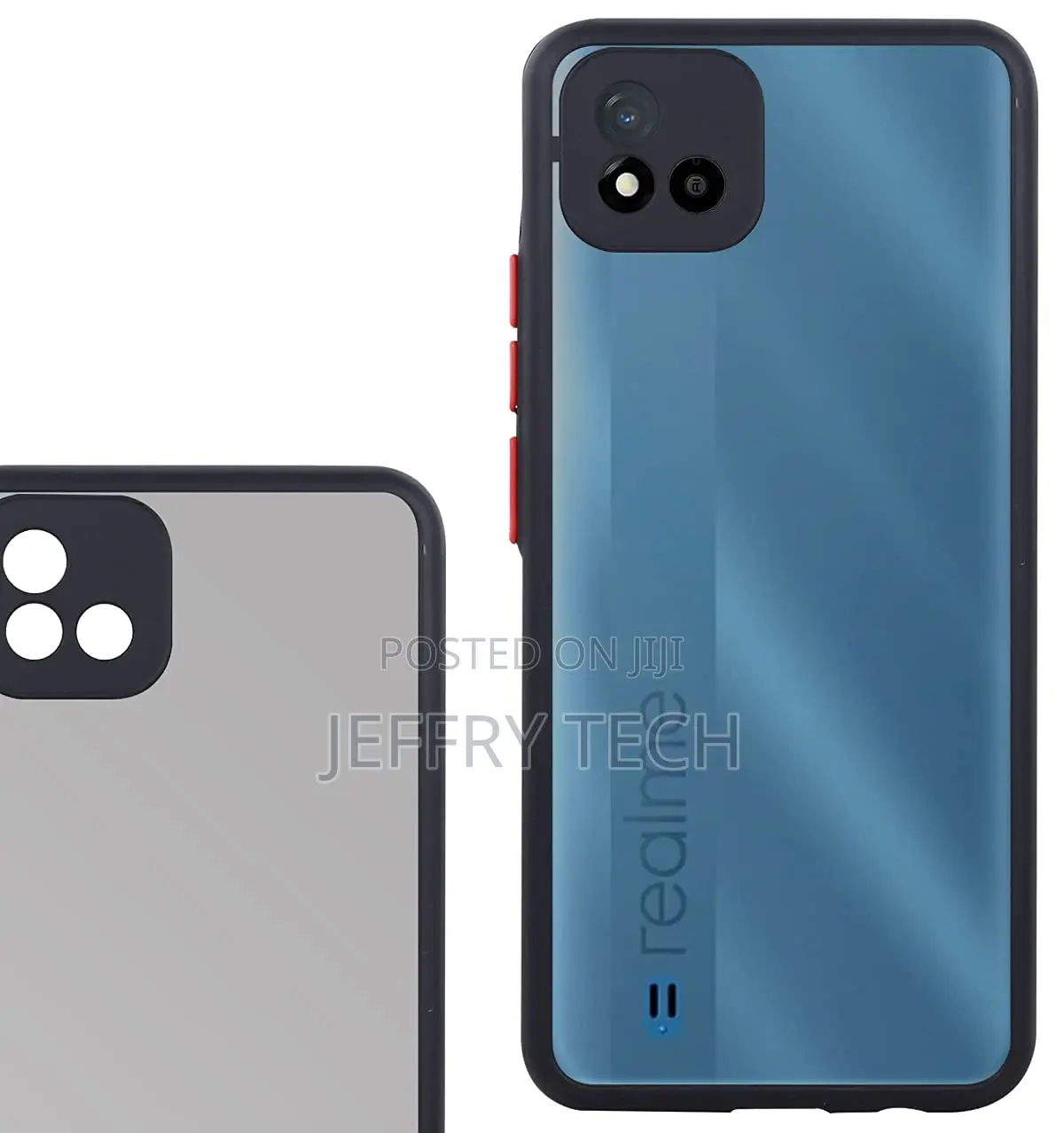 Smoke Back Cover for Realme C11 2021 Shock Proof Smooth Bump