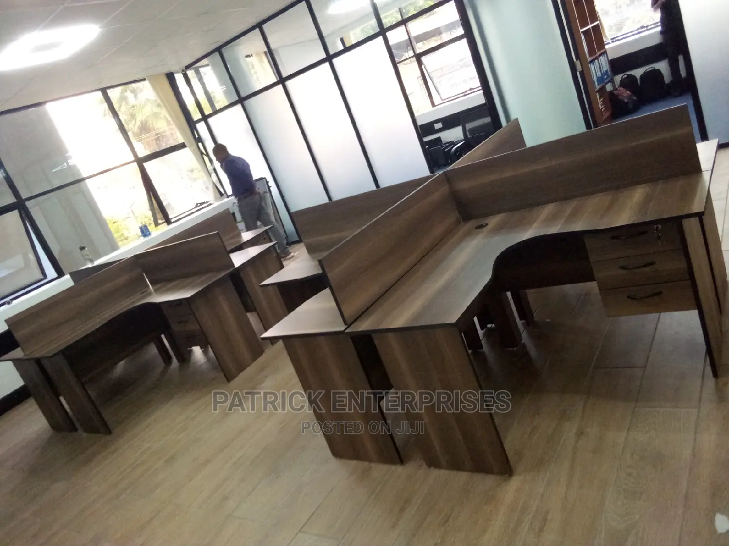 Executive Lshaped 4 Way Workstation