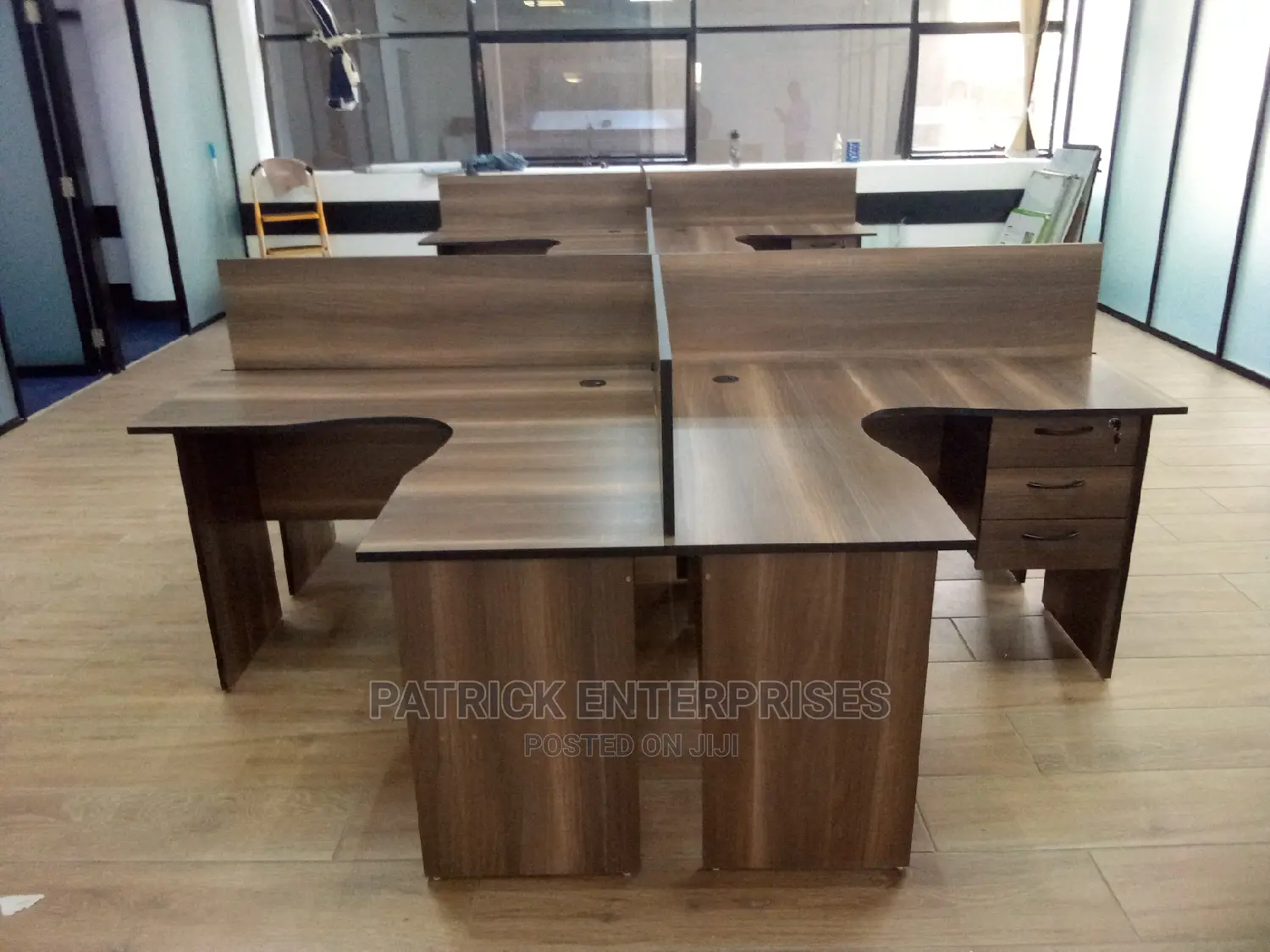 Executive Lshaped 4 Way Workstation