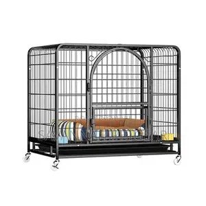 Heavy Duty Dog Crate, + Wheels Toilet Tray, Dog Kennel - XXL
