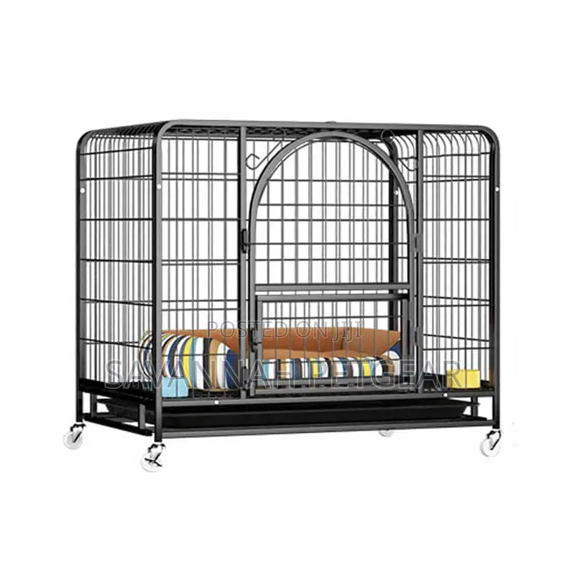 Heavy Duty Dog Crate, + Wheels Toilet Tray, Dog Kennel - XXL