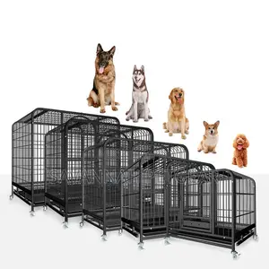 Heavy Duty Dog Crate, + Wheels Toilet Tray, Dog Kennel - XXL