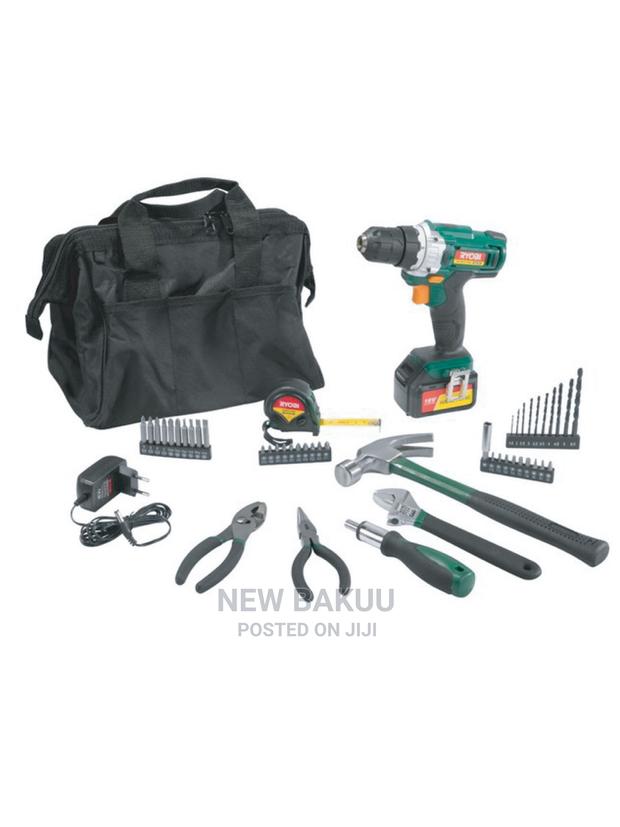 Ryobi 70 Pc 18V Cordless Driver Drill KIT Li-Ion Hld- - main view