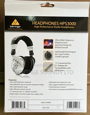 Behringer Hps3000 Studio Quality Headphones