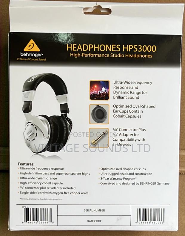 Behringer Hps3000 Studio Quality Headphones - thumbnail 3