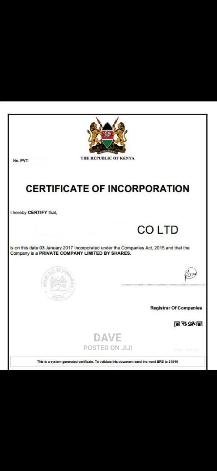 Company and Business Registration