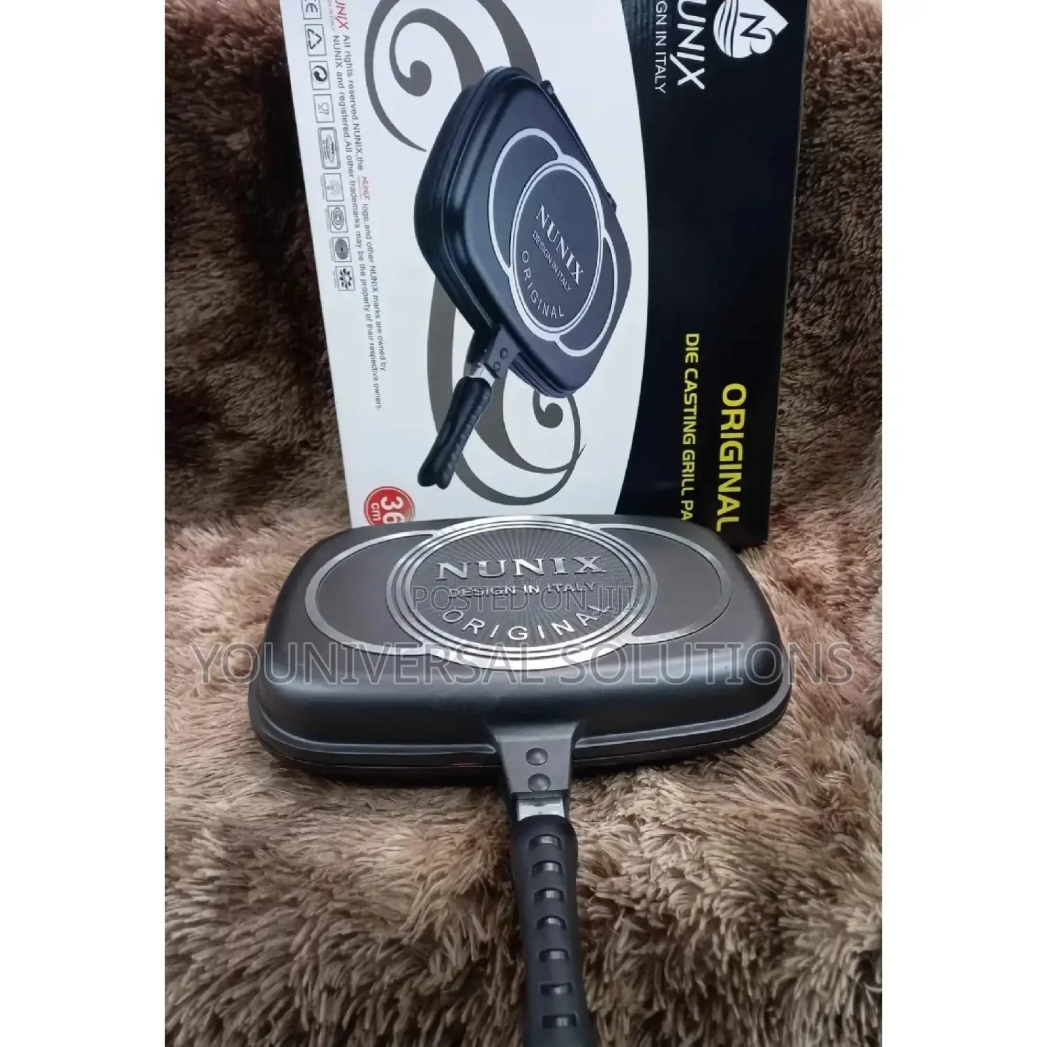 36cm Nunix Double Grill Pan.