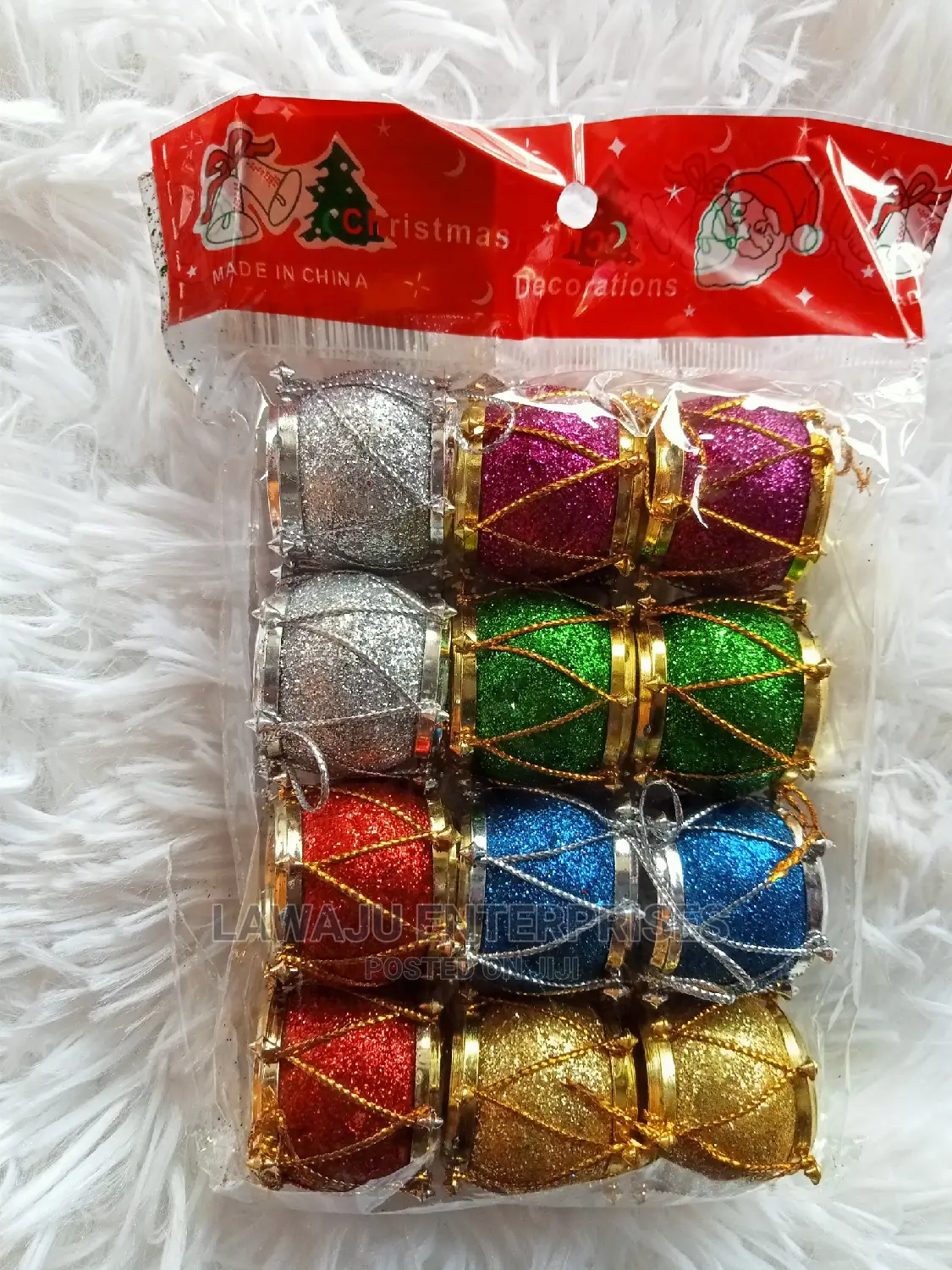 Christmas Drum Decor Set