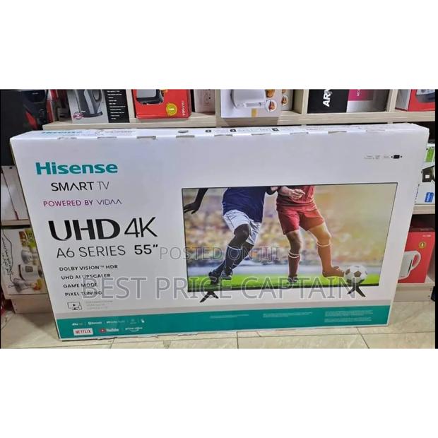 Hisense 55 Inches Smart Android Digital -Uhd Tv.