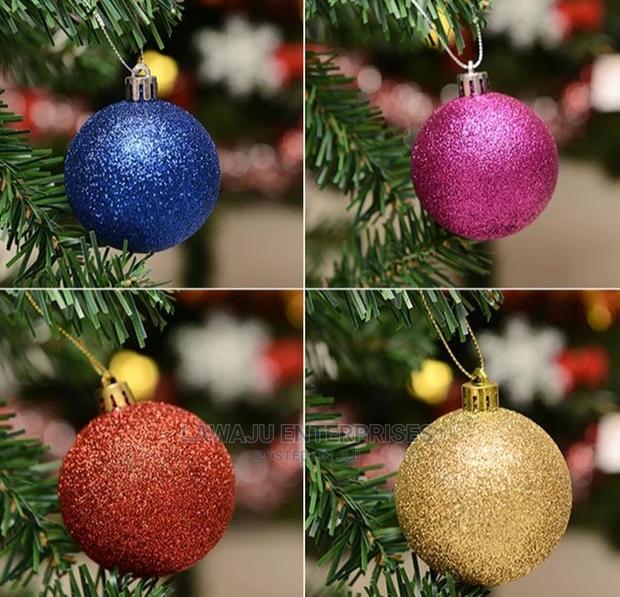 Christmas Decorating Shiny Balls- 6pcs - thumbnail 2