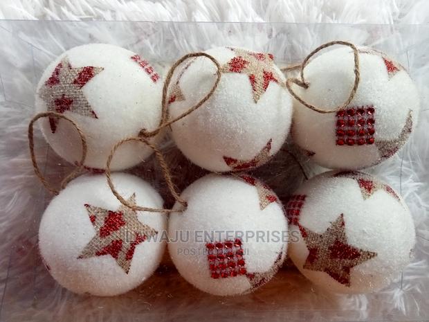 Christmas Decorating Starred Balls- 6pcs
