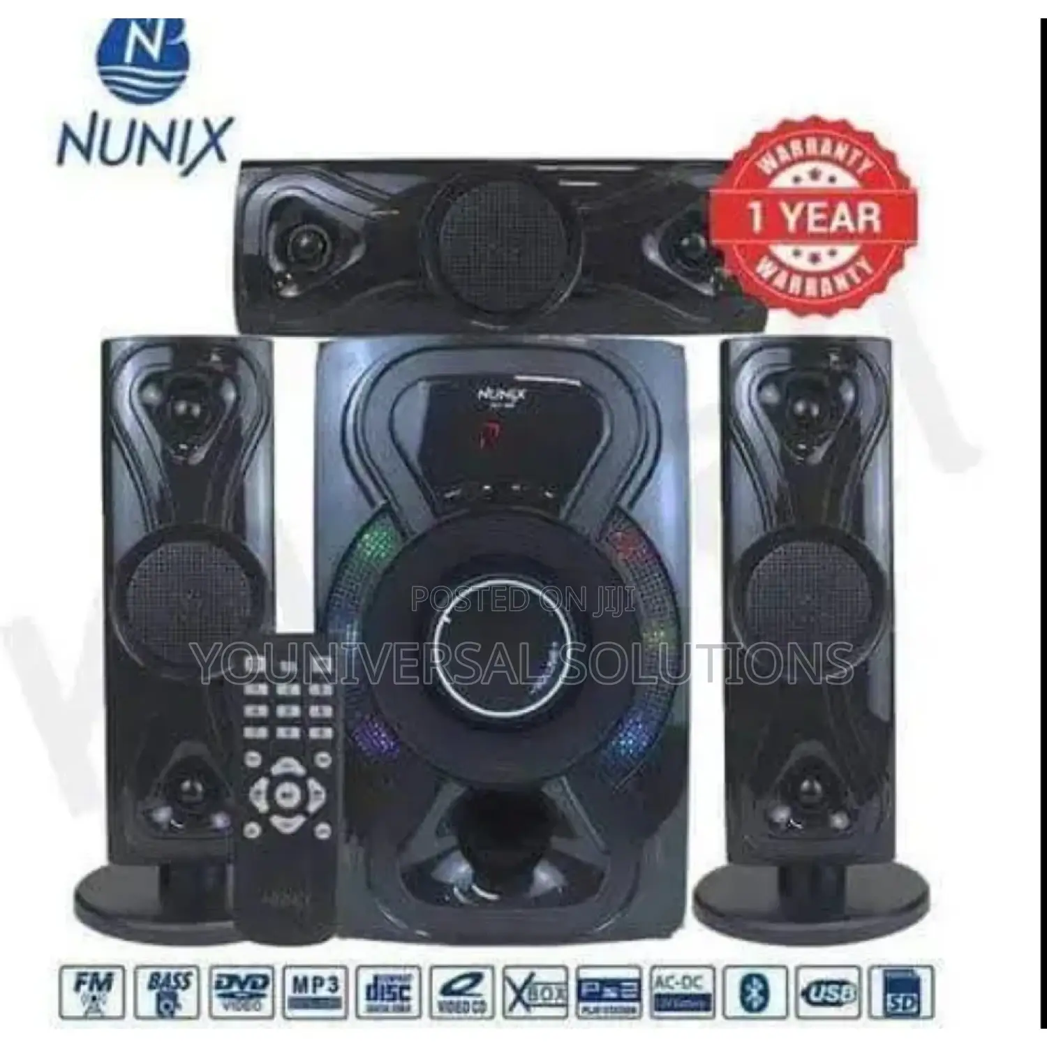 3.1 Ch Multimedia Nunix M8 Speaker System Woofer