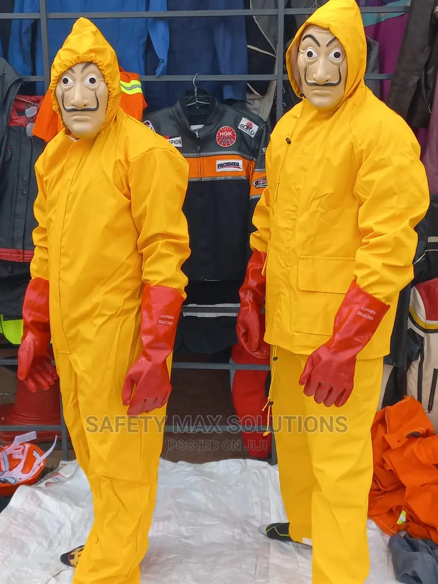 Chemical Spray Overall Yellow at 2,000/Chemical Spray Suit at 2,500