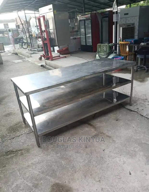 Stainless Steel Working Top Table 6ftby22inch