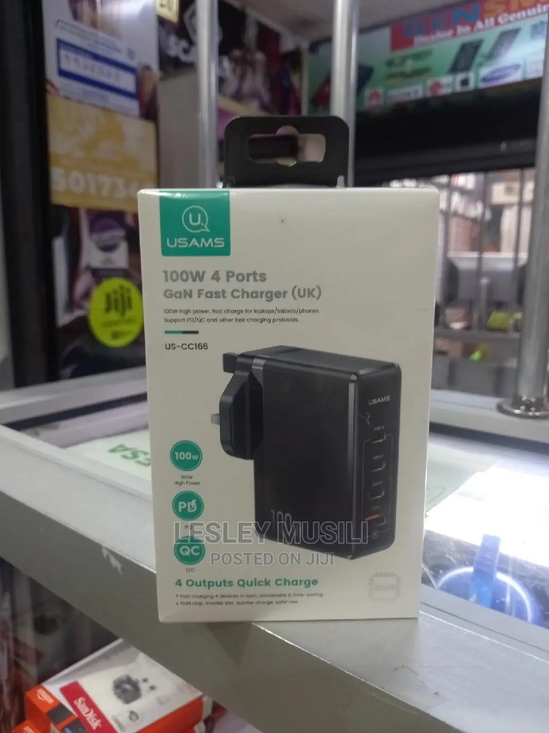 Usams 100W 4 Port Charger