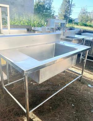 Stainless Steel Single Bowl Washing Sink: - thumbnail 2