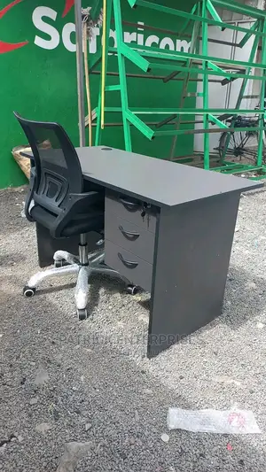 1.2 Mtrs Office Desk Plus Low Back Recliner Mesh Chair
