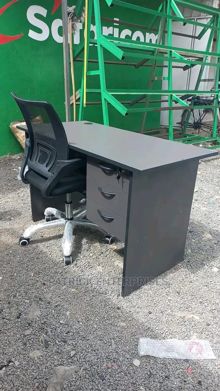 1.2 Mtrs Office Desk Plus Low Back Recliner Mesh Chair