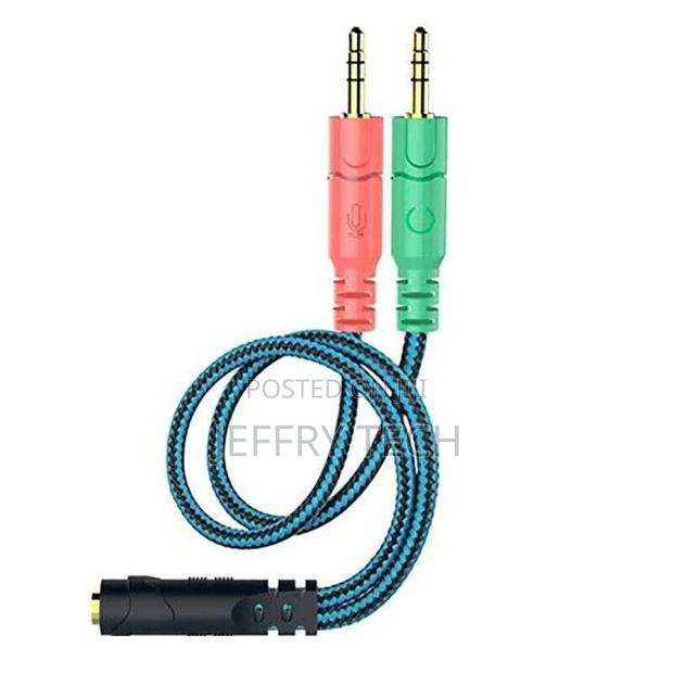 Gaming Headset to PC Adapter Splitter Cable Microphone and H