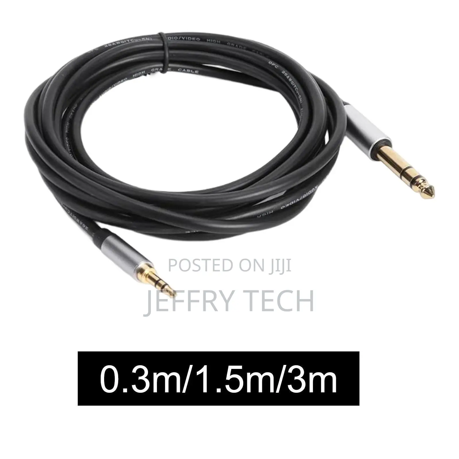 3.5mm to 6.35mm Audio Cable Stereo Audio Cable Jack for S Ce