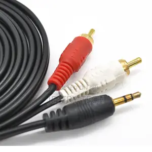 3.5mm Male to 2 RCA Male for Headphone Audio Stereo Jack Y S