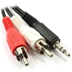 3.5mm Male to 2 RCA Male for Headphone Audio Stereo Jack Y S