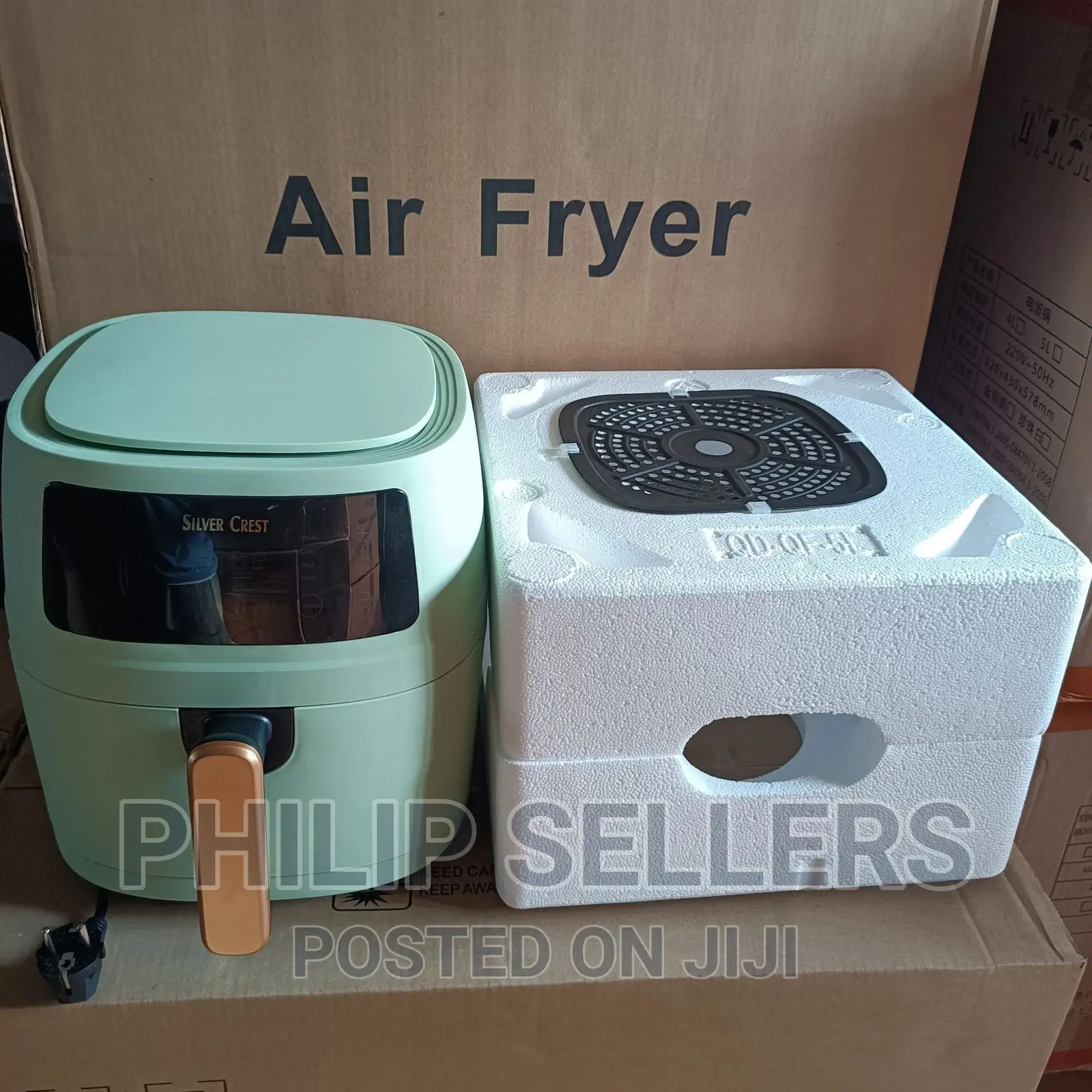 Largest Capacity Silver Crest Air Fryer 8L Electric Deep Di