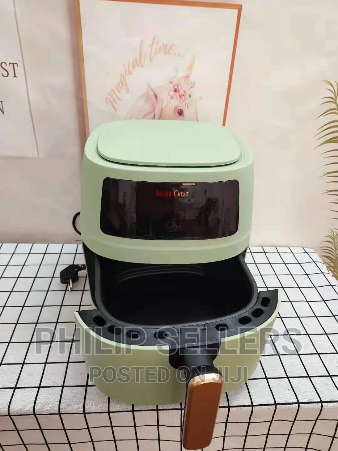 Largest Capacity Silver Crest Air Fryer 8L Electric Deep Di