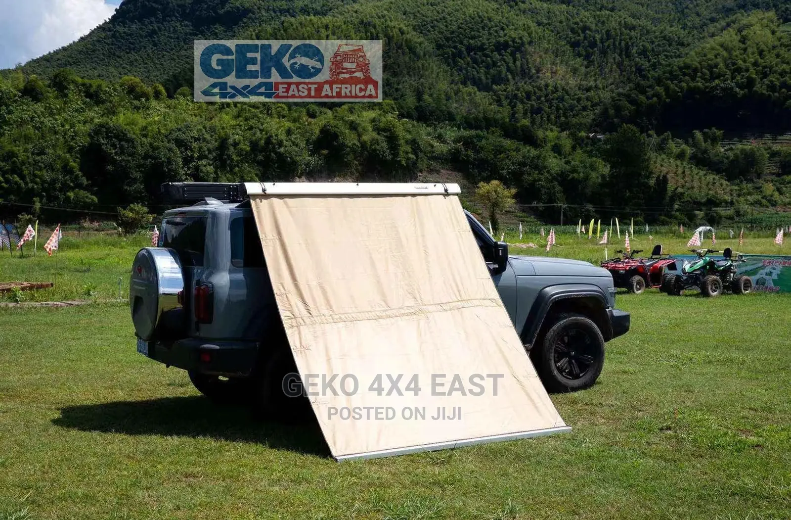 Awning, 180° With Built in Light Protective Aluminum Case