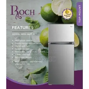 Roch Double Door Fridge Available (120litres)