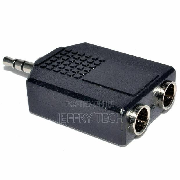 Stereo 3.5mm Male Plug to Dual 6.35mm 1/4 Female Jack Audio