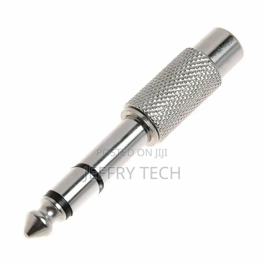 RCA Female to Jack Audio Adapter Connector 6.35mm 1⁄4