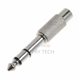 RCA Female to Jack Audio Adapter Connector 6.35mm 1⁄4