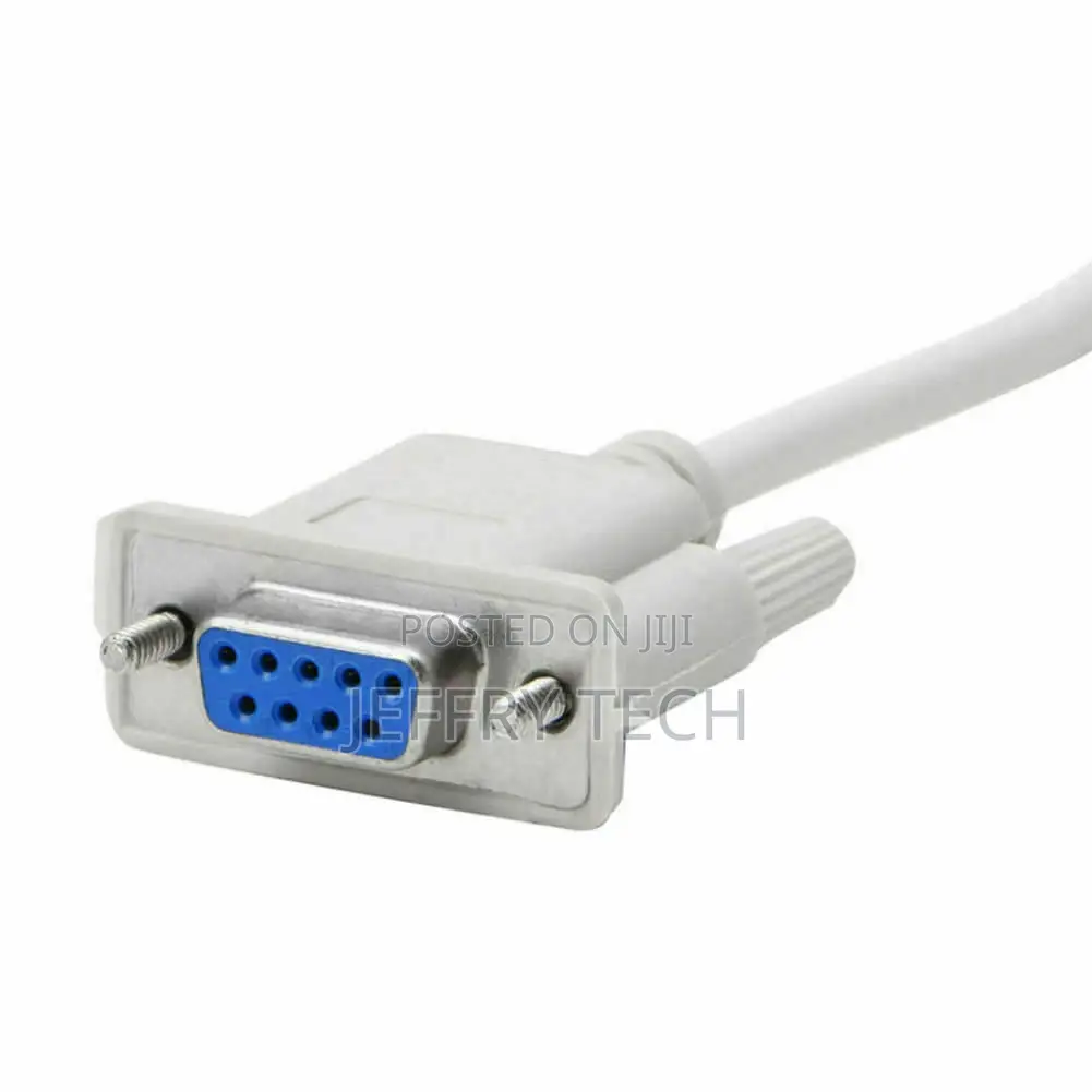 Serial RS232 Extension Cable DB9 Male to Female 1.5m White