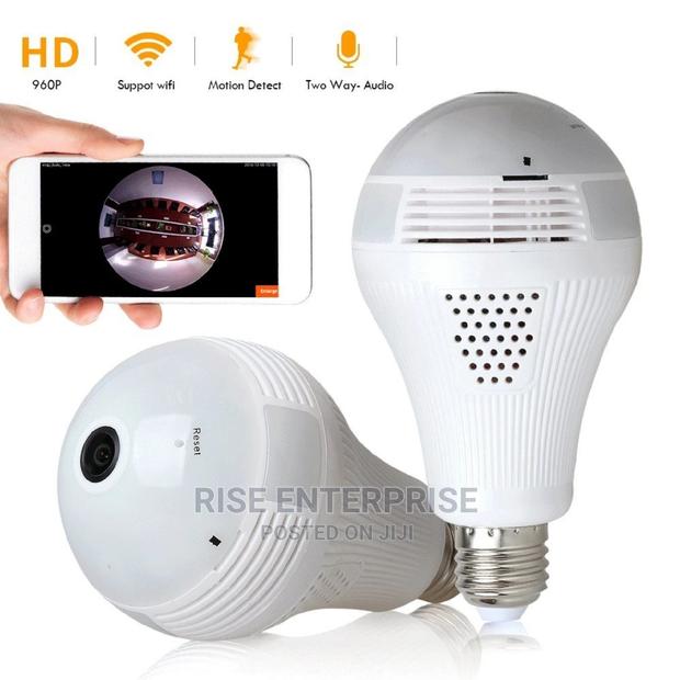Panoramic 360 Degrees Cctv Bulb Wi-Fi Hidden Camera