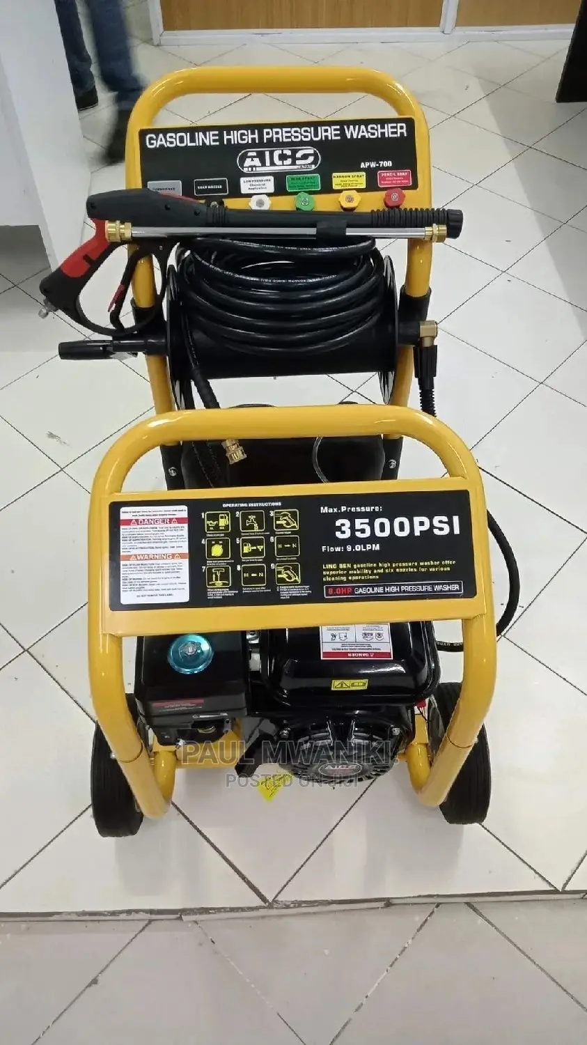 Gasoline Pressure Washer- 3500 Psi