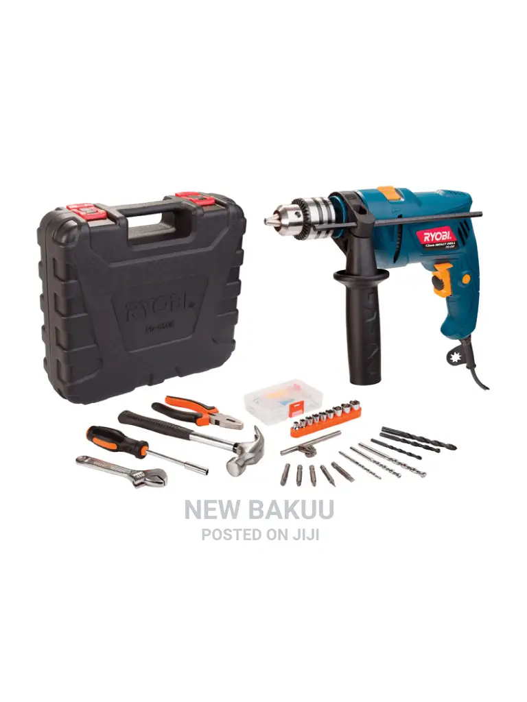Ryobi 550W Impact Drill Power KIT + 87 Accessories Pd-