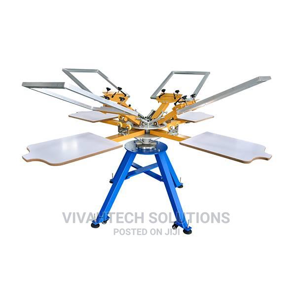 4 Colors 4 STATIONS SCREEN PRINTER - main view