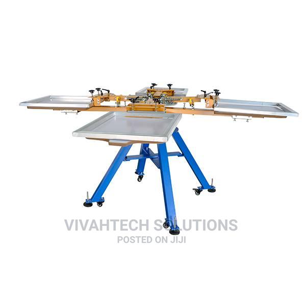 Heavy Duty 4 Color 4 Station Silk Screen Printing Machine - main view