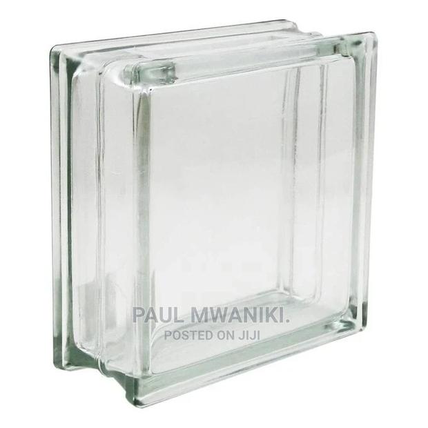 Clear Glass Block 19cm X 19cm X 8cm - main view